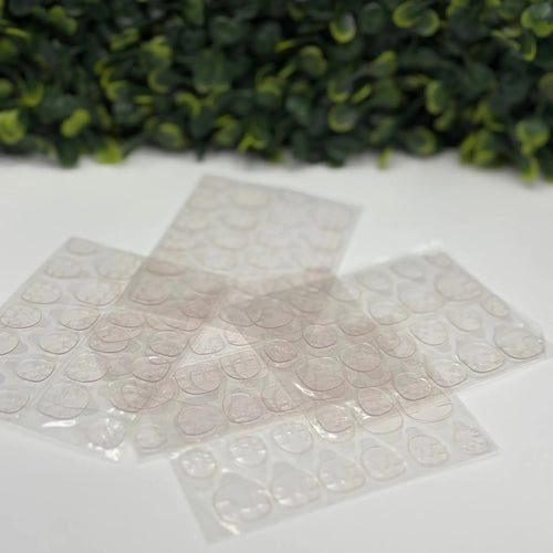 5 - Pack Double - Sided Nail Adhesive Tabs | Strong Hold & Non - Damaging Sticky Tabs for Press - On Nails - E. Jo Nails
