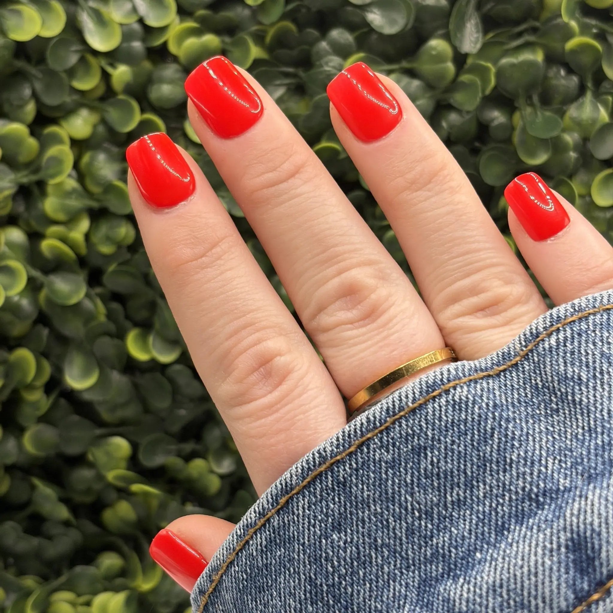 Cherry Bomb Solid Red Nails | Bright Summer Manicure | Premium Gel - X Tips - E. Jo Nails