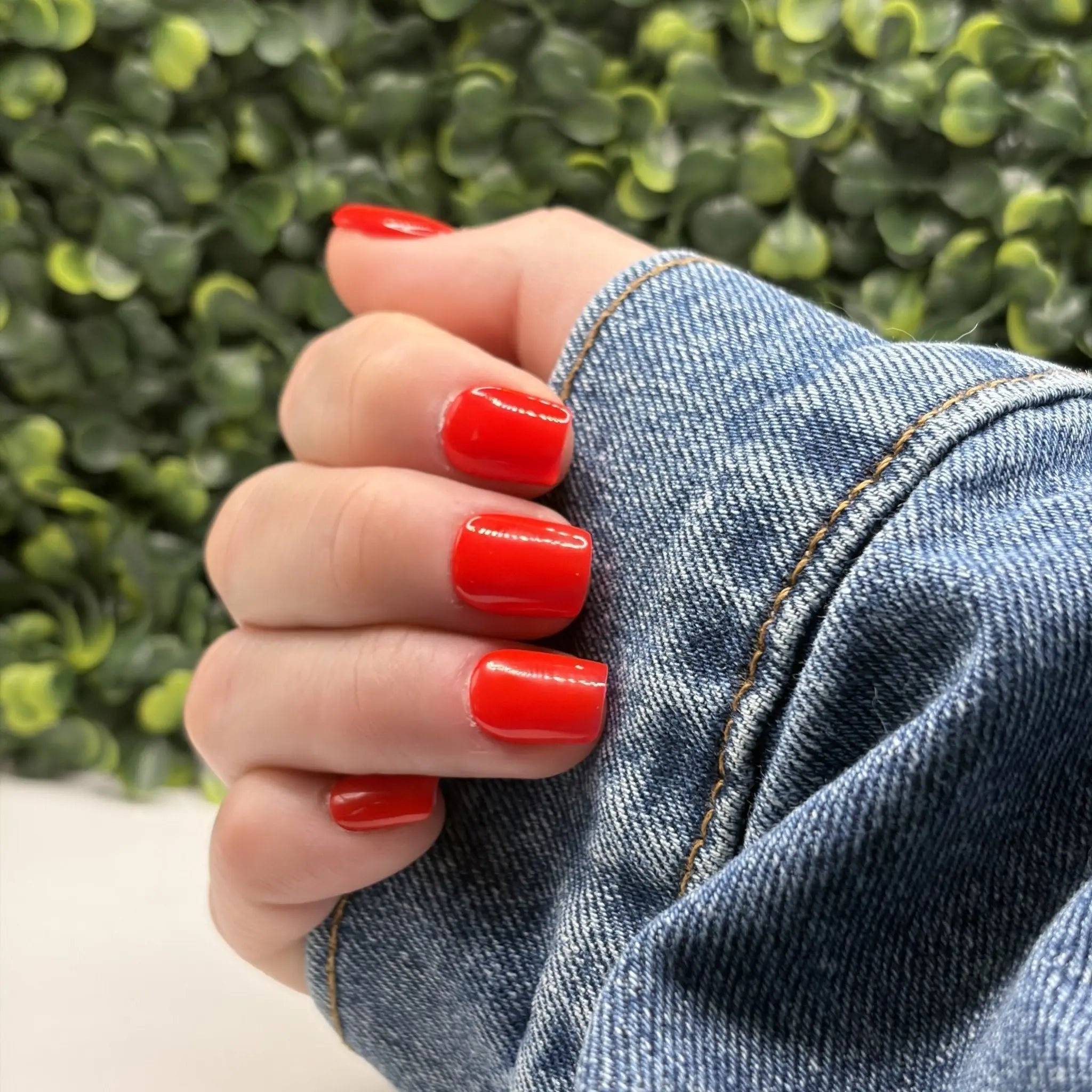 Cherry Bomb Solid Red Nails | Bright Summer Manicure | Premium Gel - X Tips - E. Jo Nails