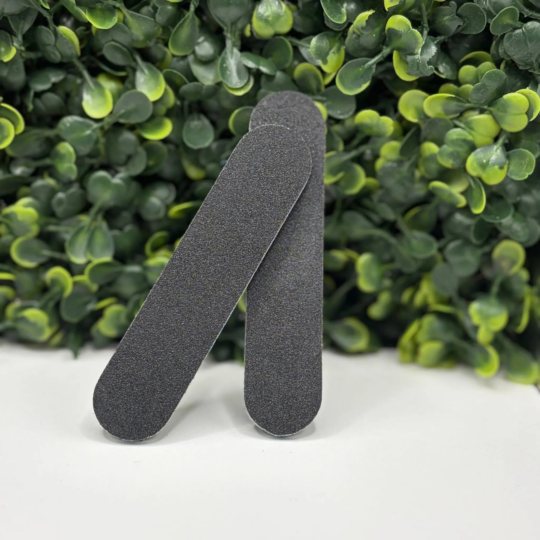 Professional 100/180 Grit Black Cushion Nail Files | 2 - Pack Durable Emery Boards for Manicures & Pedicures - E. Jo Nails
