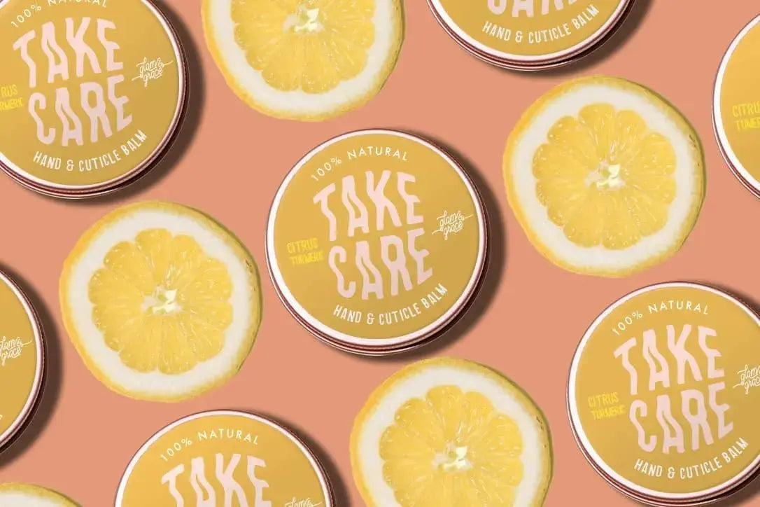 Take Care | Hand & Cuticle Balm | Citrus Turmeric Moisturizing Skin Repair (2 oz) - E. Jo Nails
