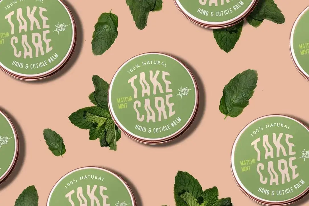 Take Care Natural Hand & Cuticle Balm | Matcha Mint Moisturizing Skin Repair (2 oz) - E. Jo Nails