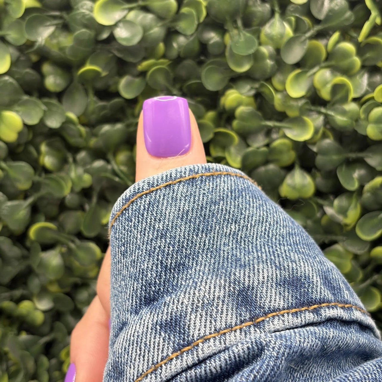 Violet Dream Glossy Purple Nails | Neon Nights Summer Solid | Ready to Ship | Gel - X Tips - E. Jo Nails