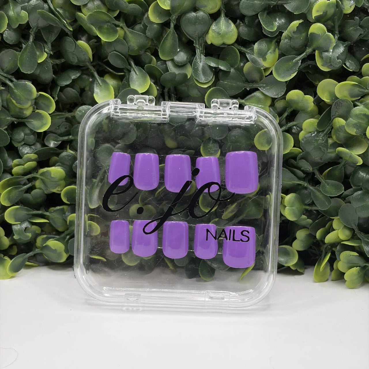 Violet Dream Glossy Purple Nails | Neon Nights Summer Solid | Ready to Ship | Gel - X Tips - E. Jo Nails